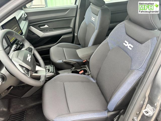 Dacia Duster Expression 1.6 HYBRID 140 AUTOMATIK (Benzin/Elektro), 17" Alufelgen "TERGAN", Klimaanlage, R&uuml;ckfahrkamera, Parksensoren hinten, LED-Scheinwerfer, Radio Media 10" + Smartphone-Spiegelung, Armlehne, Dachreling, Tempomat, Verkehrszeichenerkennung, Spurassistent 