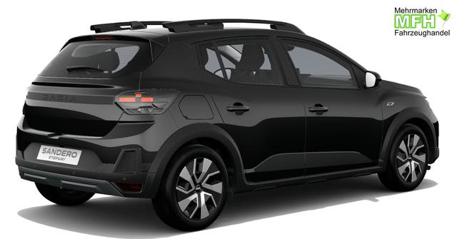Dacia Sandero Stepway Expression 1.2 Eco-G 120 LPG/Benzin, NEUES MODELL, 3J Garantie, Klimaanlage, Lederlenkrad, Parksensoren hinten, R&uuml;ckfahrkamera, Dachreling, Tempomat, Multimedia System 10" + Smartphone-Spiegelung, Regen-/Licht-Sensor, ZV FB, 4x elektr. FH, NSW, Armlehne 