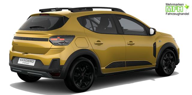 Dacia Sandero Stepway Extreme 1.2 Eco-G 120 LPG/Benzin AUTOMATIK, NEUES MODELL, 3J Garantie, 16" ALU, Klimaautomatik, Lederlenkrad, Parksensoren vorn/hinten, R&uuml;ckfahrkamera, Toter-Winkel, Hands-Free, Tempomat, Multimedia System 10" + Smartphone-Spiegelung, 4x FH elektr, NSW, Armlehne 