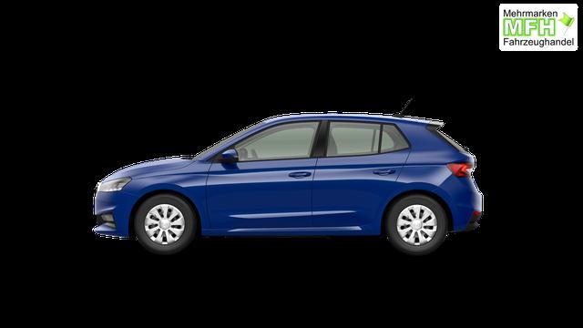 Skoda Fabia Extra 1.0 80PS, 5 Jahre Garantie, Energy-Blau, Klimaanlage, Parksensoren hinten, Infotainment 8", Virtual Cockpit, LED-Scheinwerfer, Nebelscheinwerfer, Wireless SmartLink (Navi-Funktion &uuml;ber Smartphone), Armlehne vorn, Fu&szlig;matten 