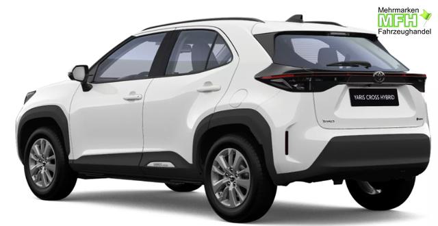 Toyota Yaris Cross Active 1.5 hybrid 116PS CVT (Automatik), 3 Jahre Garantie, 16" Alu, Winterpaket (Sitzheizung, Lederlenkrad beheizt), R&uuml;ckfahrkamera, Klimaautomatik, ACC Tempomat, Multimedia 9" + Smartphone-Integration, Mittelarmlehne, Nebelscheinwerfer, Dachreling 