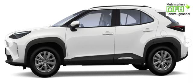 Toyota Yaris Cross Active 1.5 hybrid 116PS CVT (Automatik), 3 Jahre Garantie, 16" Alu, Winterpaket (Sitzheizung, Lederlenkrad beheizt), R&uuml;ckfahrkamera, Klimaautomatik, ACC Tempomat, Multimedia 9" + Smartphone-Integration, Mittelarmlehne, Nebelscheinwerfer, Dachreling 