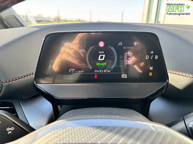 Cupra Born Basis 60 kWh, Systemleistung: 204PS, Reichweite WLTP: 428 km, 5 Jahre Garantie, 19"Alu, Climatronic, Winterpaket, Abgedunkelte Scheiben, NAVI 12,9", ACC, 360&deg; Kamera, Parkassistent inkl. PDC v/h, KESSY, Alarm, M-Lederlenkrad beheizt, Voll-LED-Scheinwerfer 