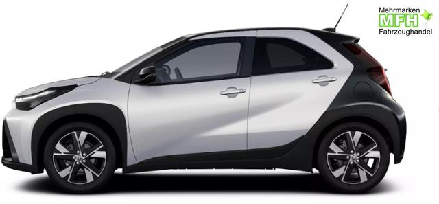 Toyota Aygo X Pulse 1.5 Hybrid 115PS CVT/AUTOMATIK, 3 Jahre Garantie, 17" Alufelgen, Metallic/Dach schwarz, Privacy-Glas, Sitzheizung, R&uuml;ckfahrkamera, Klimaautomatik, Audiosystem 9" + Smartphone-Integration, Lederlenkrad, ACC, ZV mit Fernbedienung, LED-Scheinwerfer 