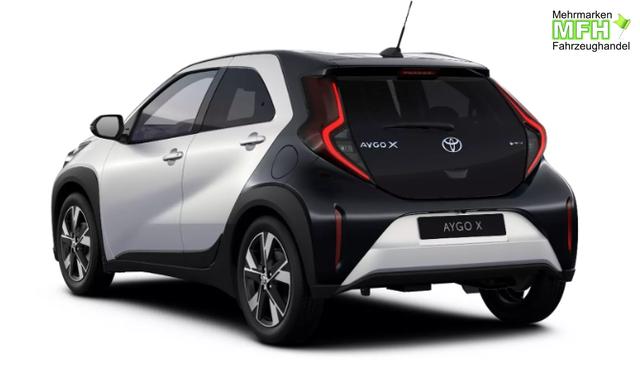 Toyota Aygo X Pulse 1.5 Hybrid 115PS CVT/AUTOMATIK, 3 Jahre Garantie, 17" Alufelgen, Metallic/Dach schwarz, Privacy-Glas, Sitzheizung, R&uuml;ckfahrkamera, Klimaautomatik, Audiosystem 9" + Smartphone-Integration, Lederlenkrad, ACC, ZV mit Fernbedienung, LED-Scheinwerfer 