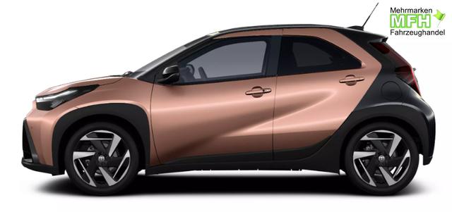 Toyota Aygo X Envy 1.5 Hybrid 115PS CVT/AUTOMATIK, 3J Garantie, 18" Alu, FALTDACH, Smart Entry, Dach schwarz, Privacy-Glas, Sitzheizung, Parksensoren v/h, R&uuml;ckfahrkamera, 2-Zonen-Klimaautomatik, Audiosystem 10,5" + Cloud-NAVI, Lederlenkrad, ACC, LED-Scheinwerfer, JBL-SOUND 