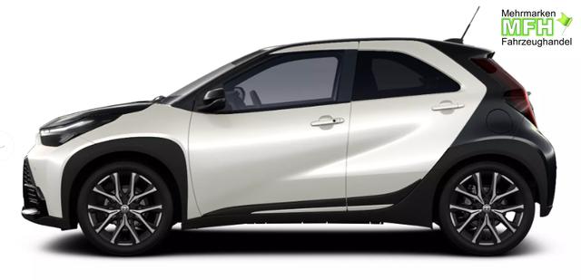 Toyota Aygo X GR Sport 1.5 Hybrid 115PS CVT/AUTOMATIK, 3J Garantie, 18" Alufelgen, Smart Entry, Dach schwarz, Privacy-Glas, Sitzheizung, Parksensoren v/h, R&uuml;ckfahrkamera, 2-Zonen-Klimaautomatik, Audiosystem 10,5" + Cloud-NAVI, Lederlenkrad, ACC, LED-Scheinwerfer, JBL-SOUND 