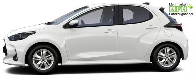 Toyota Yaris "Active / EU-Business" LIEFERUNG KOSTENLOS! 1.5 Hybrid 115PS CVT/AUTOMATIK, 3J. Garantie, 15" Alufelgen, Klimaautomatik, Sitzheizung, Lederlenkrad beheizt, R&uuml;ckfahrkamera, ACC, Radio 9" + Smartphone-Integration, Armlehne, ZV mit Fernbedienung 