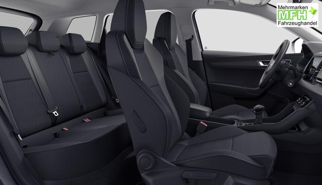 Skoda Karoq Selection 1.5 TSI 150PS DSG/AUTOMATIK, 5J GARANTIE, GRAU-METALLIC, AHK SCHWENKBAR, LADEBODEN VAR, NAVI, ACC, PDC V/H + KAMERA, ELEKTR. HECKKLAPPE, KESSY, CHROM-PAKET, Virtual Cockpit, Telefonbox, 16" ALU, Climatronic, Sitzheizung, Lederlenkrad beheizt, Privacy-Glas 