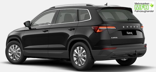 Skoda Karoq Selection 1.5 TSI 150PS DSG/AUTOMATIK, 5J GARANTIE, SCHWARZ-MET, AHK SCHWENKBAR, LADEBODEN VAR, NAVI, ACC, PDC V/H + KAMERA, ELEKTR. HECKKLAPPE, KESSY, CHROM-PAKET, Virtual Cockpit, Telefonbox, 16" ALU, Climatronic, Sitzheizung, Lederlenkrad beheizt, Privacy-Glas 