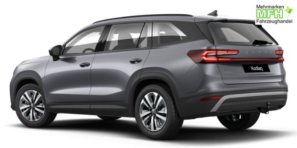Skoda Kodiaq Selection Business Edition 1.5 TSI mHEV 150PS DSG, 3J Garantie, 18" Alu, ANH&Auml;NGERKUPPLUNG, MATRIX-LED, ELEKTR. HECKKLAPPE, NAVI 13", KESSY+ALARM, Fahrersitz + Sitzheizung, SPORT-M-Lederlenkrad beheizt, 3Z-Climatronic, ACC, Parksensoren v/h, R&uuml;ckfahrkamera, Dachreling 