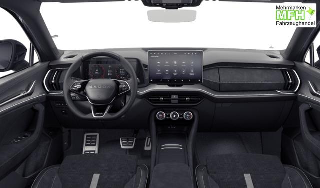 Skoda Kodiaq Sportline Business Edition 2.0 TDI 193PS 4x4/ALLRAD DSG, 3J Garantie, 19" Alu, BEHEI. FRONTSCHEIBE, ANH&Auml;NGERKUPPLUNG, MATRIX-LED, EL. HECKKLAPPE, NAVI 13", KESSY+ALARM, Fahrersitz elektr. + Sitzheizung v/h, SPORT-Lenkrad beheizt, 3Z-Climatronic, ACC, Parksensoren, Kamera, SunSet 