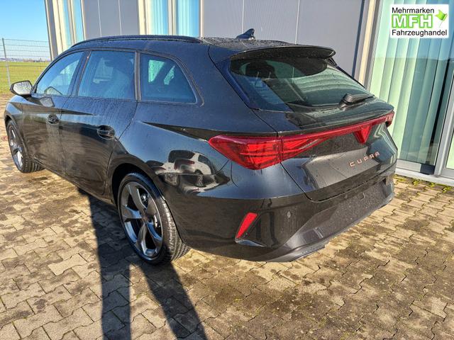 Cupra Leon Sportstourer Basis 1.5 TSI 150PS 6-Gang, 5J Garantie, SCHWARZ-METALLIC, MATRIX-LED, AHK SCHWENKBAR, EDGE-PAKET, DYNAMIC-DESIGN, Elektr. Heckklappe, Dachreling, 18" Alu, Voll-LED-Scheinwerfer, 3Z-Climatronic, ACC/Tempomat, Full Link, Parksensoren v/h, Privacy-Glas 