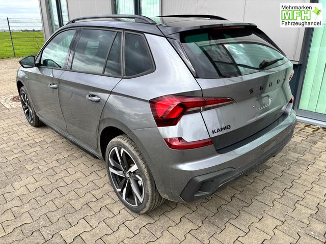 Skoda Kamiq Monte Carlo 1.0 TSI 115PS DSG, GRAU-MET/Dach schwarz, 18" ALU, AHK-VORBEREITUNG, Panoramadach, Matrix-LED, Parksensoren v/h, Kamera, Tempomat, Virtual Cockpit (8"!!), Kessy, Winter-Paket, Climatronic, Radio 8", SmartLink, NSW, Sport-M-Lederlenkrad beheizt, Dachreling 
