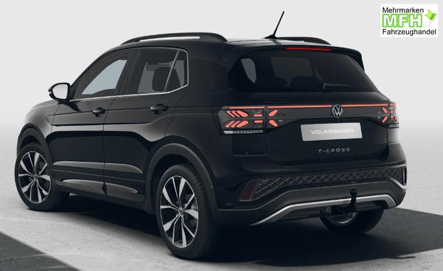Volkswagen T-Cross R-Line Limited 1.5 TSI 150PS DSG, Deep-Black-Metallic, 5 JAHRE GARANTIE, ANH&Auml;NGERKUPPLUNG, CLIMATRONIC, SITZHEIZUNG, 18" Alu, MATRIX-LED, Adaptiver Tempomat ACC, Parksensoren, R&uuml;ckfahrkamera, Keyless, Abgedunkelte Scheiben, Radio "Ready2Discover" + App-Connect 