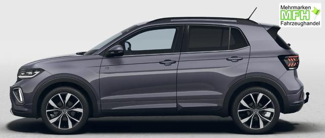 Volkswagen T-Cross R-Line Limited 1.0 TSI 115PS DSG, Rauch-Grau-Metallic, 5 JAHRE GARANTIE, ANH&Auml;NGERKUPPLUNG, CLIMATRONIC, SITZHEIZUNG, 18" Alu, MATRIX-LED, Adaptiver Tempomat ACC, Parksensoren, R&uuml;ckfahrkamera, Keyless, Abgedunkelte Scheiben, Radio "Ready2Discover" + App-Connect 