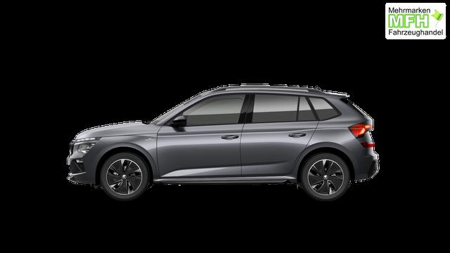 Skoda Kamiq Monte Carlo 1.5 TSI 150PS DSG (AUTOMATIK), Grau-Met, PANORAMDACH, MATRIX-LED, SITZHEIZUNG, Sport-M-Lederlenkrad beheizt, SunSet, 2Z-Climatronic, Parksensoren vorn/hinten, R&uuml;ckfahrkamera, Kessy, Radio 8,25"+SmartLink, Virtual Cockpit, 17" Alu, Tempomat 