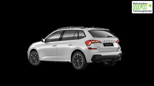 Skoda Kamiq Monte Carlo 1.5 TSI 150PS DSG (AUTOMATIK), MOON-WHITE PERLEFFEKT, PANORAMDACH, MATRIX-LED, SITZHEIZUNG, Sport-M-Lederlenkrad beheizt, SunSet, 2Z-Climatronic, Parksensoren vorn/hinten, R&uuml;ckfahrkamera, Kessy, Radio 8,25"+SmartLink, Virtual Cockpit, 17" Alu, Tempomat 