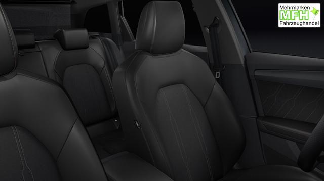 Cupra Leon Sportstourer Basis 1.5 eTSI 150PS DSG (AUTOMATIK), SCHWARZ, ANH&Auml;NGERKUPPLUNG, ELEKTR. HECKKLAPPE, KESSY, ALARM, R&Uuml;CKFAHRKAMERA, 18" Alu, Sitzheizung, M-Lederlenkrad beheizt, Parksensoren vorne und hinten, Adaptiver Tempomat, 3-Zonen-Climatronic, Radio 12,9" + Full Link 