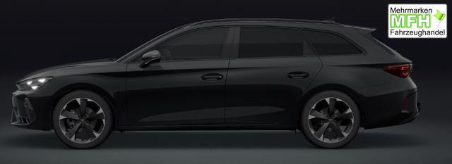 Cupra Leon Sportstourer Basis 1.5 eTSI 150PS DSG (AUTOMATIK), SCHWARZ, ANH&Auml;NGERKUPPLUNG, ELEKTR. HECKKLAPPE, KESSY, ALARM, R&Uuml;CKFAHRKAMERA, 18" Alu, Sitzheizung, M-Lederlenkrad beheizt, Parksensoren vorne und hinten, Adaptiver Tempomat, 3-Zonen-Climatronic, Radio 12,9" + Full Link 