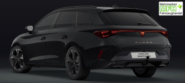Cupra Leon Sportstourer Basis 1.5 eTSI 150PS DSG (AUTOMATIK), SCHWARZ, ANH&Auml;NGERKUPPLUNG, ELEKTR. HECKKLAPPE, KESSY, ALARM, R&Uuml;CKFAHRKAMERA, 18" Alu, Sitzheizung, M-Lederlenkrad beheizt, Parksensoren vorne und hinten, Adaptiver Tempomat, 3-Zonen-Climatronic, Radio 12,9" + Full Link 