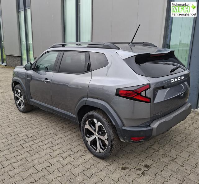 Dacia Duster Journey hybrid-G 150 (Benzin+LPG) 4x4 (ALLRAD) AUTOMATIK, GRAU-MET+WINTER-PAKET (Vordersitze/Lenkrad/Frontscheibe beheizt) + PARKING-PAKET (Toter-Winkel-Assistent, 360&deg;-Kamera, Parksensoren vorn), hinten, Klimaautomatik, Tempomat, NAVI, 18" ALU 