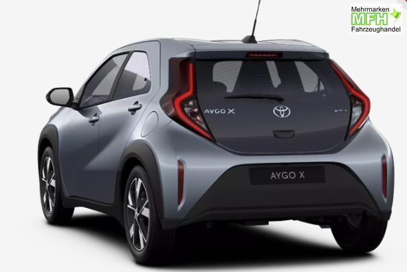 Toyota Aygo X Play 1.5 Hybrid 115PS CVT/AUTOMATIK, Celestite Grey Metallic , 3 Jahre Garantie, 17" Alufelgen, Sitzheizung, R&uuml;ckfahrkamera, Klimaautomatik, Audiosystem 9" + Smartphone-Integration, Lederlenkrad, ACC, ZV mit Fernbedienung 