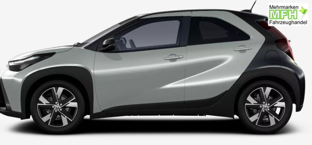Toyota Aygo X Pulse 1.5 Hybrid 115PS CVT/AUTOMATIK, 3 Jahre Garantie, 17" Alufelgen, Uni-Lackierung Tarragon /Dach schwarz, Privacy-Glas, Sitzheizung, R&uuml;ckfahrkamera, Klimaautomatik, Audiosystem 9" + Smartphone-Integration, Lederlenkrad, ACC, ZV mit Fernbedienung 