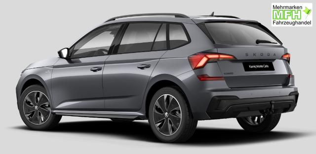 Skoda Kamiq Monte Carlo 1.0 TSI 115PS, 5J GARANTIE, METALLIC, ELE. HECKKLAPPE, ANH&Auml;NGERKUPPLUNG, BEH. FRONTSCHEIBE, MATRIX-LED, PANORAMADACH, Sitzheizung, Lenkradheizung, Ladeboden, ACC, SIDE Assist, Virtual Cockpit 10", Parksensoren, Kamera, KESSY, Privacy, 17" Alu, Climatroni 