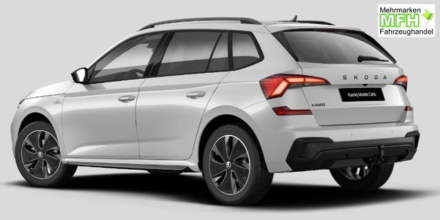 Skoda Kamiq Monte Carlo 1.0 TSI 115PS, 5J GARANTIE, METALLIC, ELE. HECKKLAPPE, ANH&Auml;NGERKUPPLUNG, BEH. FRONTSCHEIBE, MATRIX-LED, PANORAMADACH, Sitzheizung, Lenkradheizung, Ladeboden, ACC, SIDE Assist, Virtual Cockpit 10", Parksensoren, Kamera, KESSY, Privacy, 17" Alu, Climatroni 