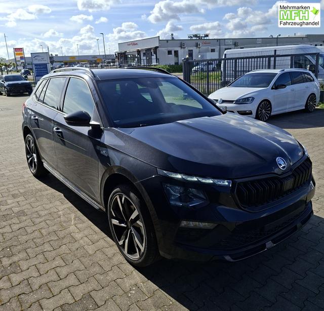 Skoda Kamiq Monte Carlo 1.5 TSI 150PS DSG, 5J GARANTIE, Schwarz-Perleffekt, 18" ALU, AHK SCHWENKBAR, Panoramadach, Matrix-LED, Parksensoren v/h, Kamera, Tempomat, Virtual Cockpit (8"!!), Kessy, Winter-Paket, Climatronic, Radio 8", SmartLink, NSW, Sport-M-Lederlenkrad beheizt 