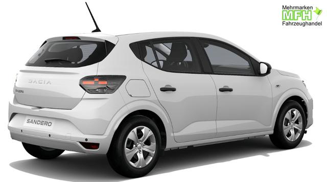 Dacia Sandero Essential 1.0 SCe65, Arktis-Wei&szlig;, KLIMAANLAGE, PARKSENSOREN HINTEN, Tempomat, Multimediasystem Media Control, Zentralverriegelung mit Fernbedienung 