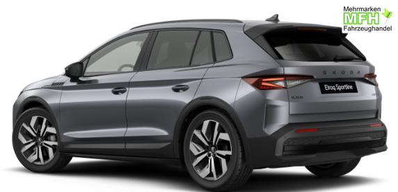 Skoda Elroq SPORTLINE 60 204PS, GRAPHITE-GRAU METALLIC, ELEKTR. HECKKLAPPE, MATRIX-LED, BEH. FRONTSCHEIBE, SITZHEIZUNG V/H, 3Z-CLIMATRONIC, KESSY+ALARM, 20" ALU, SEITENAIRBAGS HINTEN, PARKSENSOREN R&Uuml;CKFAHRKAMERA, NAVIGATION, SUNSET, TRAVEL ASSIST 