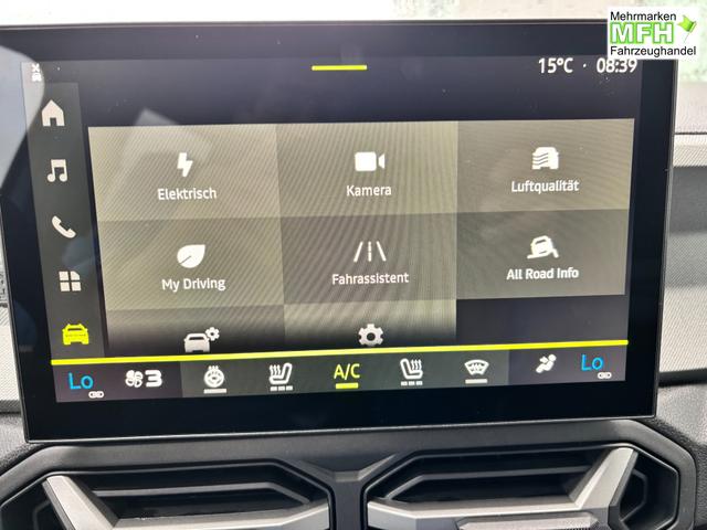 Dacia Bigster Journey FULL-HYBRID 155 (Benzin+Elektro), BLAU-METALLIC/DACH SCHWARZ, BEHEIZTE FRONTSCHEIBE, SITZHEIZUNG, LENRADKRADHEIZUNG, TOTER-WINKEL-ASSISTENT, PARKSENSOREN VORN/HINTEN, MULTIVIEW-KAMERA, 18" ALUFELGEN, PRIVACY-GLAS, NAVIGATION, ELEKTR. HECKKLAPPE, ACC 