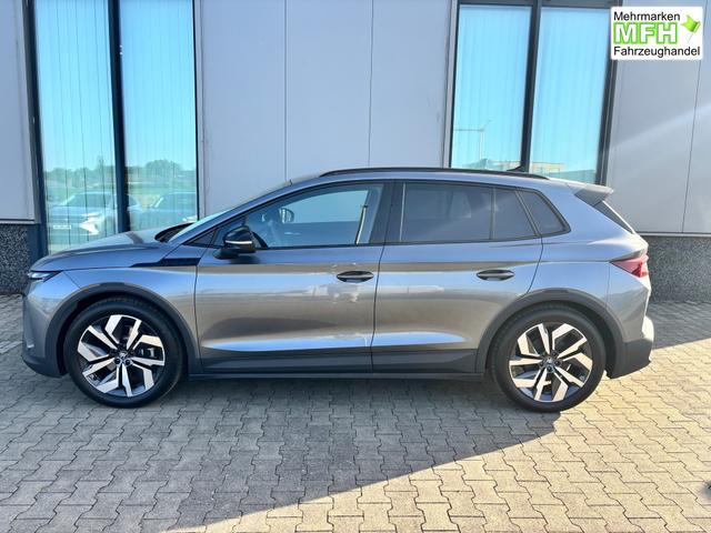 Skoda Elroq Selection 19" Alufelgen, 2-Zonen-Climatronic, Sitzheizung, Parksensoren vorn/hinten, R&uuml;ckfahrkamera, SunSet, Infotainment 13" + NAVIGATION, Beheizbares M-Lederlenkrad, Alarm, Dachreling 