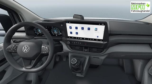 Volkswagen T7 Transporter (NEUES MODELL) KOSTENLOSE LIEFERUNG & PREISGARANTIE* 2.0 TDI 110PS 6-Gang, 6x Sitzpl&auml;tze, Einparkhilfe vorne, R&uuml;ckfahrkamera, Tempomat, Radio 13" + App-Connect, LED-Scheinwerfer, Digitales Cockpit 