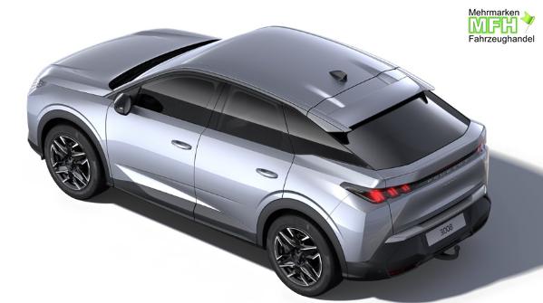 Peugeot 3008 Allure Hybrid 145PS e-DCS6 (Automatik), Grau-Metallic, ANH&Auml;NGERKUPPLUNG, Panorama-Navigations-Paket, Grip-Control-Paket, 19" ALU, Beh. Frontscheibe, Trennnetz, Adaptiver Tempomat, Toter-Winkel, 360&deg;Kamera, Parksensoren vorn/hinten, Lenkradheizung, Alarmanlage 