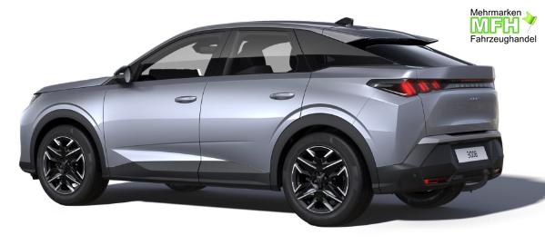 Peugeot 3008 Allure Hybrid 145PS e-DCS6 (Automatik), Grau-Metallic, ANH&Auml;NGERKUPPLUNG, Panorama-Navigations-Paket, Grip-Control-Paket, 19" ALU, Beh. Frontscheibe, Trennnetz, Adaptiver Tempomat, Toter-Winkel, 360&deg;Kamera, Parksensoren vorn/hinten, Lenkradheizung, Alarmanlage 
