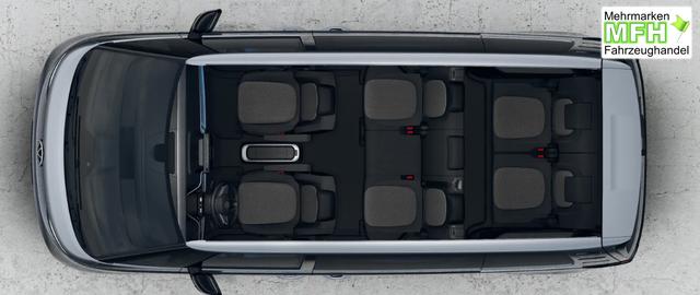 Volkswagen ID. BUZZ Generation 7-SITZPL&Auml;TZE, 19" Alufelgen, 3Z-Climatronic, Beh. Frontscheibe, NAVI, ParkAssist, Parksensoren vo/hi, R&uuml;ckfahrkamera, Sitzheizung vorne, M-Lederlenkrad beheizt, Alarm, Keyless Advanced, Privacy-Glas, ID Box 