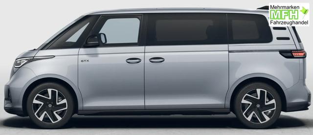 Volkswagen ID. BUZZ GTX 7-SITZPL&Auml;TZE, IQ LIGHT, Elektr. Vordersitze/Memory/Massage, 20" Alufelgen, 2Z-Climatronic, Sitzheizung vorn, M-Lederlenkrad beheizt, Parksensoren vo/hi, Infotainment 12,9"+App-Connect, ACC, Privacy-Glas 