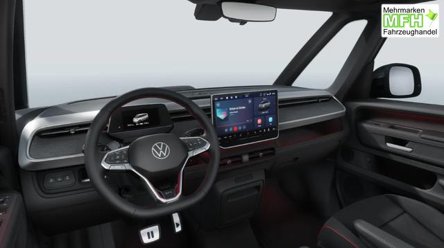 Volkswagen ID. BUZZ GTX 7-SITZPL&Auml;TZE, IQ LIGHT, Elektr. Vordersitze/Memory/Massage, 20" Alufelgen, 2Z-Climatronic, Sitzheizung vorn, M-Lederlenkrad beheizt, Parksensoren vo/hi, Infotainment 12,9"+App-Connect, ACC, Privacy-Glas 