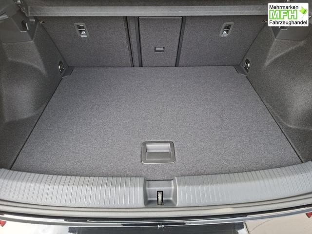 Volkswagen T-Roc Style Modell 2025, 1.5 TSI 150PS DSG, Schwarz-Met, Elektr. Heckklappe, ACC, Virtual Cockpit, Climatronic, ParkAssist, Parksensoren v/h, R&uuml;ckfahrkamera, Sitzheizung, Privacy-Glas, M-Lederlenkrad beheizt, 19" ALU "Misano" schwarz, IQ LIGHT MATRIX, Keyless 