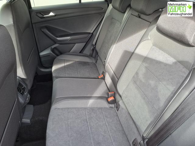 Volkswagen T-Roc Style Modell 2025, 1.5 TSI 150PS DSG, Schwarz-Met, Elektr. Heckklappe, ACC, Virtual Cockpit, Climatronic, ParkAssist, Parksensoren v/h, R&uuml;ckfahrkamera, Sitzheizung, Privacy-Glas, M-Lederlenkrad beheizt, 19" ALU "Misano" schwarz, IQ LIGHT MATRIX, Keyless 