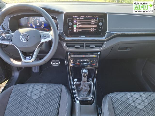 Volkswagen T-Cross R-Line Limited 1.5 TSI 150PS DSG, Rauch-Grau-Metallic, 5 JAHRE GARANTIE, ANH&Auml;NGERKUPPLUNG, CLIMATRONIC, SITZHEIZUNG, 18" Alu, MATRIX-LED, Adaptiver Tempomat ACC, Parksensoren, R&uuml;ckfahrkamera, Keyless, Abgedunkelte Scheiben, Radio "Ready2Discover" + App-Connect 