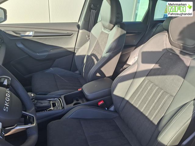 Skoda Karoq Sportline 1.5 TSI 150PS DSG, WEISS-MET, 5JGARANTIE, AHK SCHWENKBAR, 19" ALU SAGITARIUS, BEHEIZTE FRONTSCHEIBE, SITZHEIZUNG, MATRIX-LED, Elektr. Heckklappe, Virtual Cockpit 10", Climatronic, NAVI, ACC, Parksensoren v/h, R&uuml;ckfahrkamera, Dachreling, PRIVACY-GLAS 