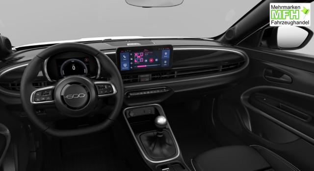 Fiat 600 Street Klimaaut. LED CarP PDC Keyl 18Z Black 