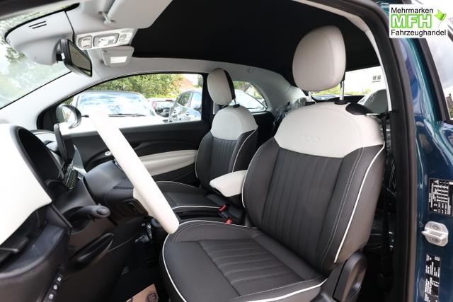 Fiat 500C 500 Cabrio La Prima Nav Keyl SHZ 17Z Kam LED Car 
