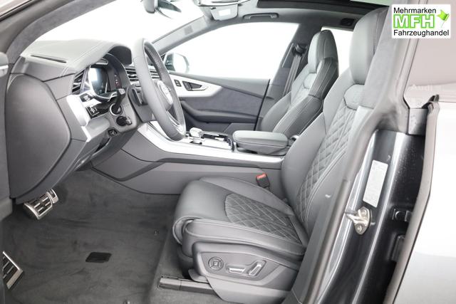 Audi Q8 50 TDI quattro qu S-LINE, Luft, Pano, B&O, 23-Zoll, AHK, Leder, AreaView, Optik schwarz 