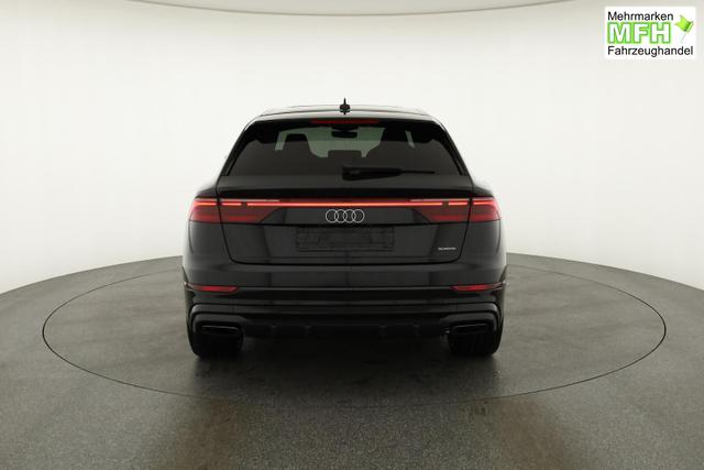 Audi Q8 50 TDI quattro qu S-LINE, Standheizung, HuD, Luft, Pano, B&O, 23-Zoll, AHK, Leder, AreaView, Optik schwarz 
