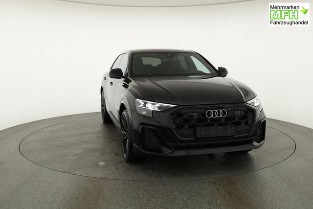 Audi Q8 50 TDI quattro qu S-LINE, Standheizung, HuD, Luft, Pano, B&O, 23-Zoll, AHK, Leder, AreaView, Optik schwarz 